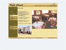 Tablet Screenshot of hotelchristl.de